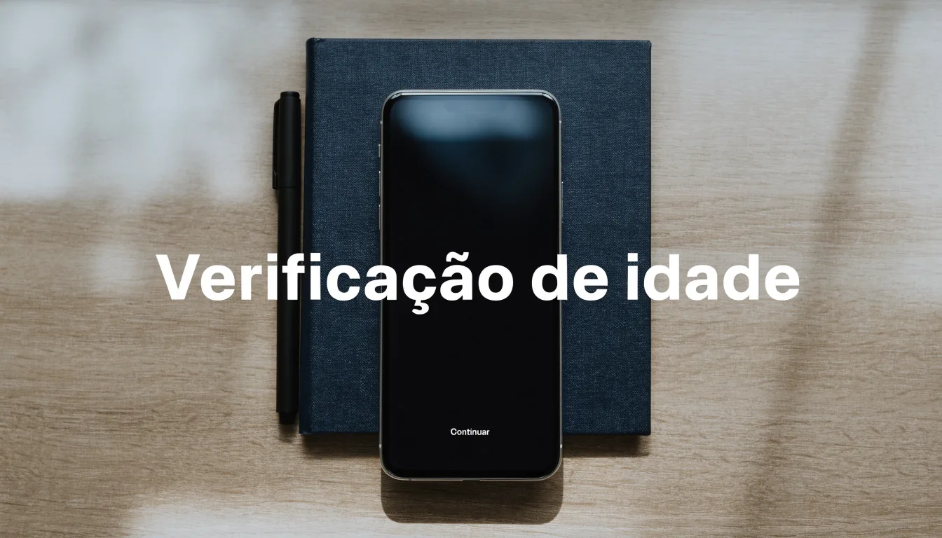 Uma folha de licença em papel com um selo vermelho, pousada numa secretária de madeira ao lado de uma caneta